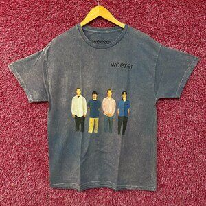 Weezer Blue Album Tour Rock Band T-Shirt Large
